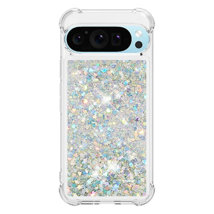 For Google Pixel 9 TPU Case Glitter Quicksand Shockproof Phone Back Cover