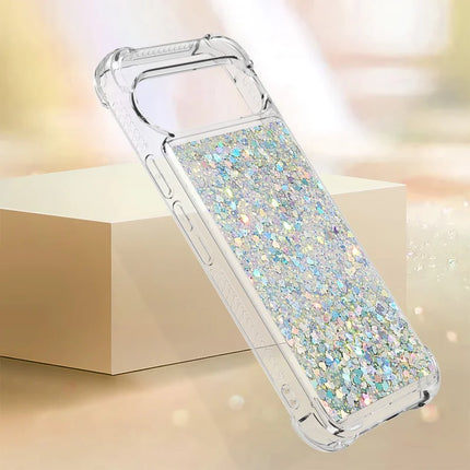 For Google Pixel 9 TPU Case Glitter Quicksand Shockproof Phone Back Cover