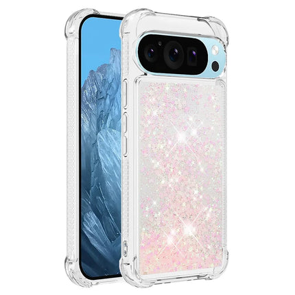 For Google Pixel 9 TPU Case Glitter Quicksand Shockproof Phone Back Cover