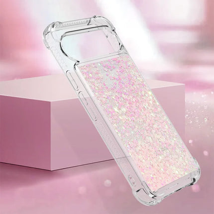 For Google Pixel 9 TPU Case Glitter Quicksand Shockproof Phone Back Cover
