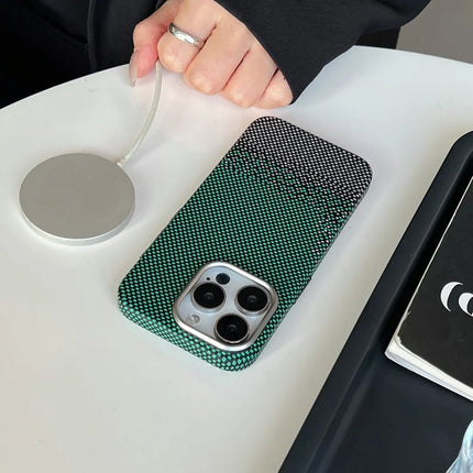For iPhone 16 Pro Max Case Compatible with MagSafe PC Phone Back Cover with Metal Buttons
