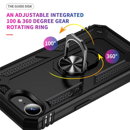 For iPhone 16e Case PC + TPU Phone Cover with Kickstand
