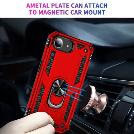 For iPhone 16e Case PC + TPU Phone Cover with Kickstand