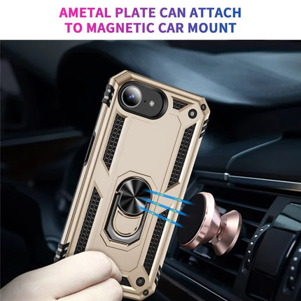 For iPhone 16e Case PC + TPU Phone Cover with Kickstand
