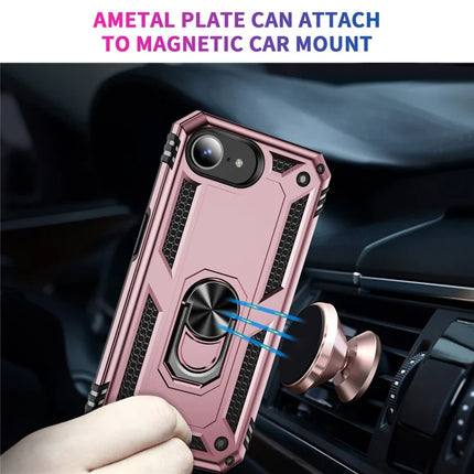 For iPhone 16e Case PC + TPU Phone Cover with Kickstand