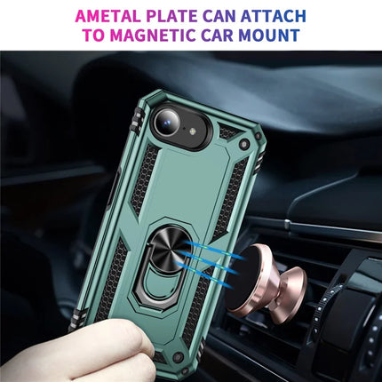 For iPhone 16e Case PC + TPU Phone Cover with Kickstand