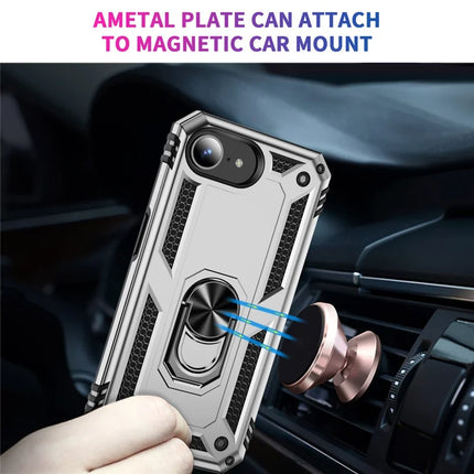 For iPhone 16e Case PC + TPU Phone Cover with Kickstand