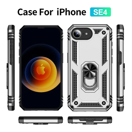 For iPhone 16e Case PC + TPU Phone Cover with Kickstand