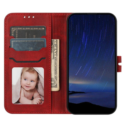 For iPhone 16e Case Happy Cat Pattern Imprinted Leather Wallet Phone Cover