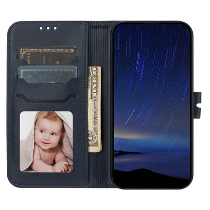 For iPhone 16e Case Happy Cat Pattern Imprinted Leather Wallet Phone Cover
