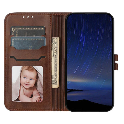 For iPhone 16e Case Happy Cat Pattern Imprinted Leather Wallet Phone Cover