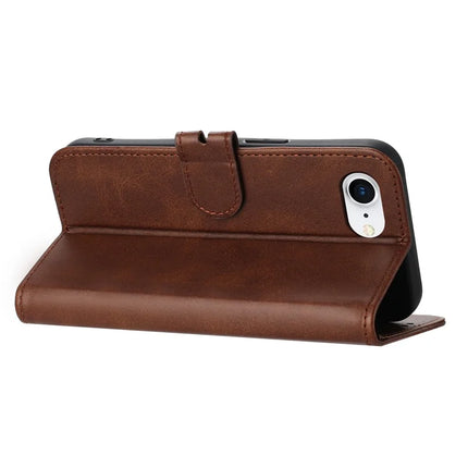 For iPhone 16e Case Happy Cat Pattern Imprinted Leather Wallet Phone Cover