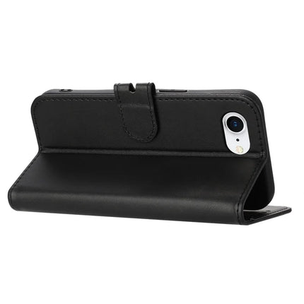 For iPhone 16e Case Happy Cat Pattern Imprinted Leather Wallet Phone Cover