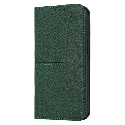 For iPhone 16e Case Woven Texture PU Leather Wallet Phone Cover