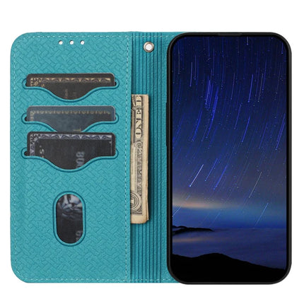 For iPhone 16e Case Woven Texture PU Leather Wallet Phone Cover