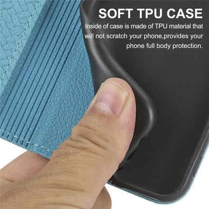 For iPhone 16e Case Woven Texture PU Leather Wallet Phone Cover