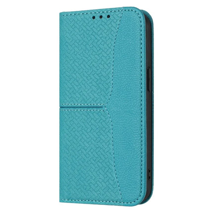 For iPhone 16e Case Woven Texture PU Leather Wallet Phone Cover
