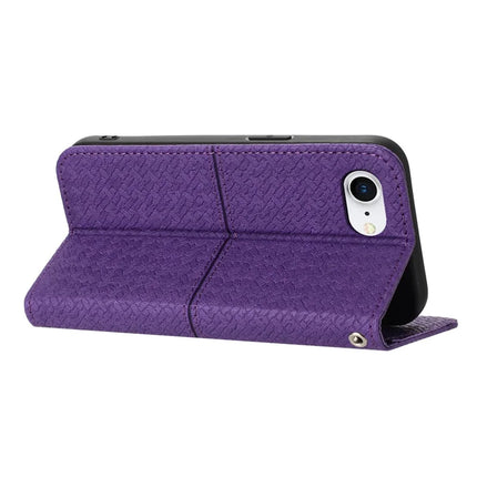 For iPhone 16e Case Woven Texture PU Leather Wallet Phone Cover