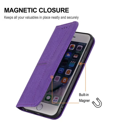 For iPhone 16e Case Woven Texture PU Leather Wallet Phone Cover