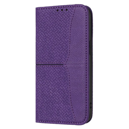 For iPhone 16e Case Woven Texture PU Leather Wallet Phone Cover