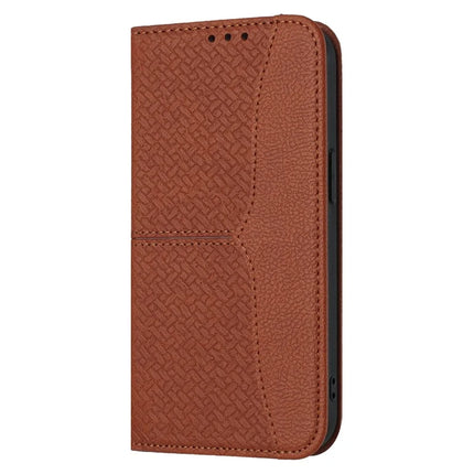For iPhone 16e Case Woven Texture PU Leather Wallet Phone Cover