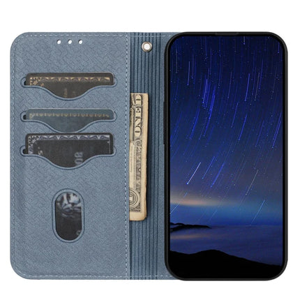 For iPhone 16e Case Woven Texture PU Leather Wallet Phone Cover