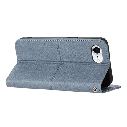 For iPhone 16e Case Woven Texture PU Leather Wallet Phone Cover