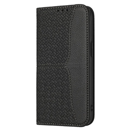 For iPhone 16e Case Woven Texture PU Leather Wallet Phone Cover