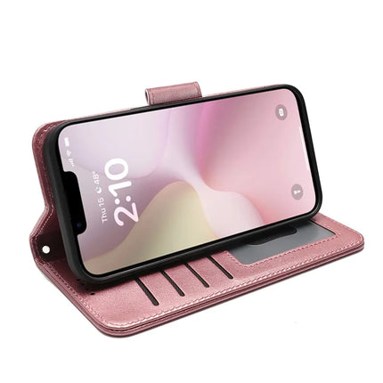 For iPhone 16e Case Stand Card Holder Wallet Leather Phone Cover