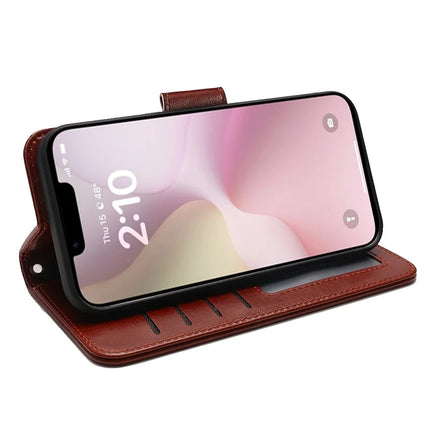 For iPhone 16e Case Stand Card Holder Wallet Leather Phone Cover