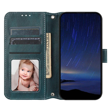 For iPhone 16e Case Zipper Pocket Leather Phone Cover with Crossbody Shoulder Strap