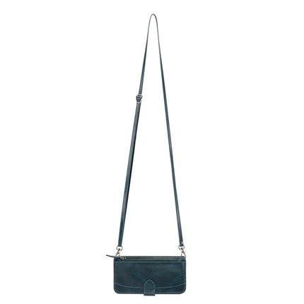 For iPhone 16e Case Zipper Pocket Leather Phone Cover with Crossbody Shoulder Strap