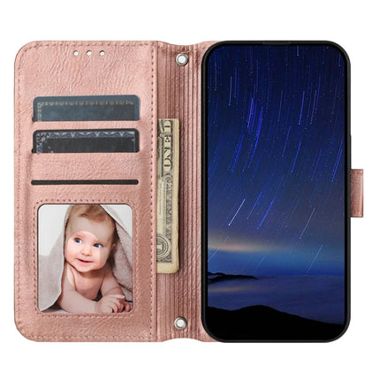 For iPhone 16e Case Zipper Pocket Leather Phone Cover with Crossbody Shoulder Strap