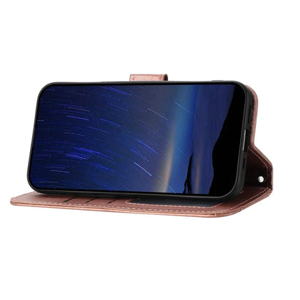 For iPhone 16e Case Zipper Pocket Leather Phone Cover with Crossbody Shoulder Strap