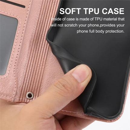 For iPhone 16e Case Zipper Pocket Leather Phone Cover with Crossbody Shoulder Strap