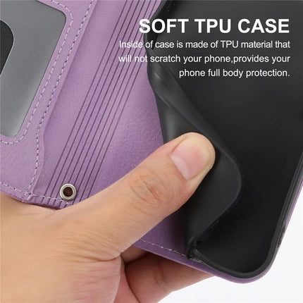 For iPhone 16e Case Zipper Pocket Leather Phone Cover with Crossbody Shoulder Strap