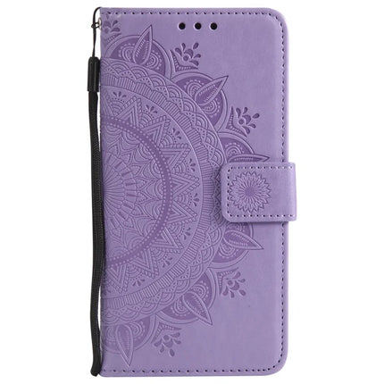 For iPhone 16e Stand Case Imprinted Totem PU Leather Wallet Phone Cover