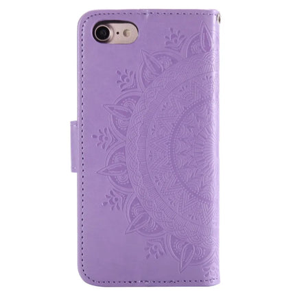 For iPhone 16e Stand Case Imprinted Totem PU Leather Wallet Phone Cover