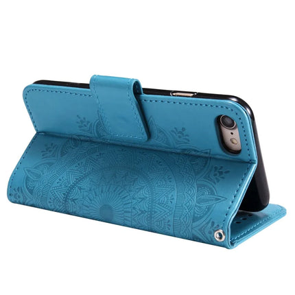 For iPhone 16e Stand Case Imprinted Totem PU Leather Wallet Phone Cover