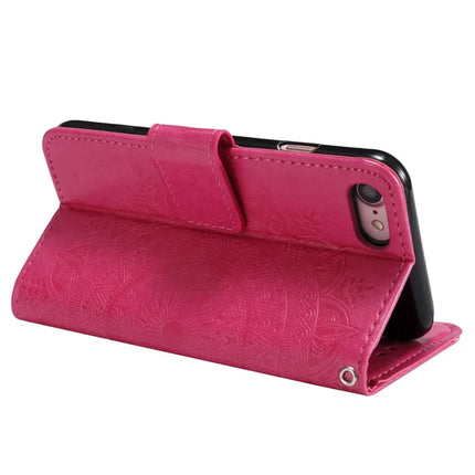 For iPhone 16e Stand Case Imprinted Totem PU Leather Wallet Phone Cover