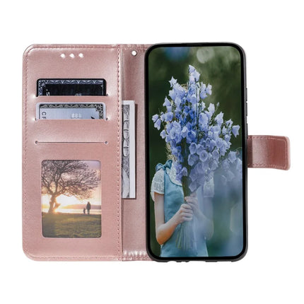 For iPhone 16e Stand Case Imprinted Totem PU Leather Wallet Phone Cover