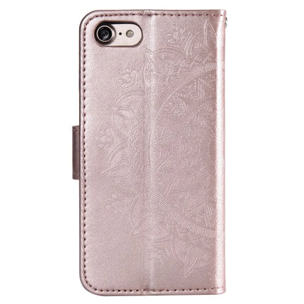 For iPhone 16e Stand Case Imprinted Totem PU Leather Wallet Phone Cover