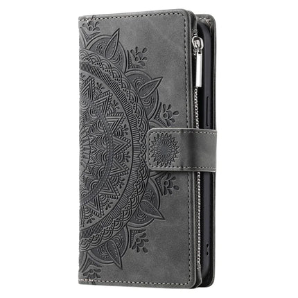 Style 006 For iPhone 16e Wallet Case PU Leather Phone Cover Mandala Flower Pattern