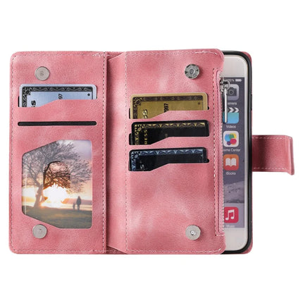 Style 006 For iPhone 16e Wallet Case PU Leather Phone Cover Mandala Flower Pattern
