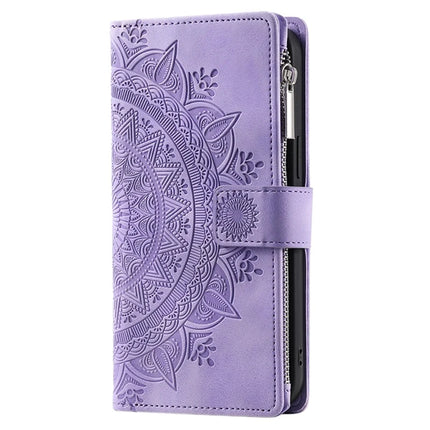 Style 006 For iPhone 16e Wallet Case PU Leather Phone Cover Mandala Flower Pattern