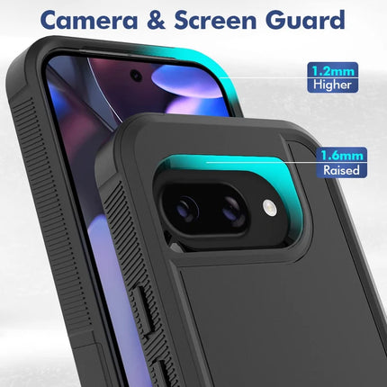 For Google Pixel 9a Case 2 in 1 PC + TPU Shockproof Phone Cover
