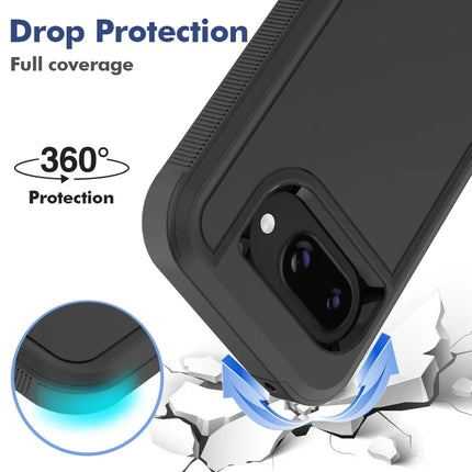 For Google Pixel 9a Case 2 in 1 PC + TPU Shockproof Phone Cover