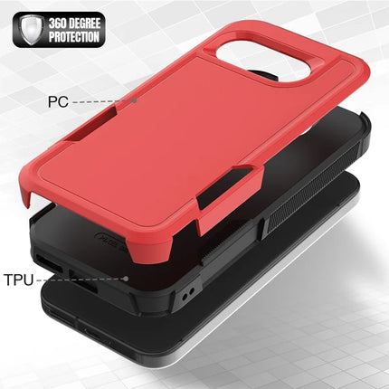 For Google Pixel 9a Case 2 in 1 PC + TPU Shockproof Phone Cover