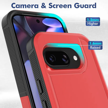 For Google Pixel 9a Case 2 in 1 PC + TPU Shockproof Phone Cover