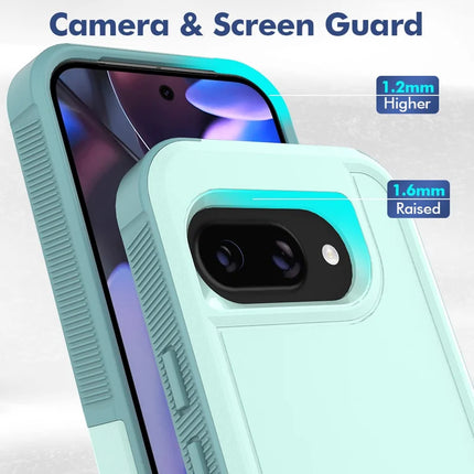 For Google Pixel 9a Case 2 in 1 PC + TPU Shockproof Phone Cover